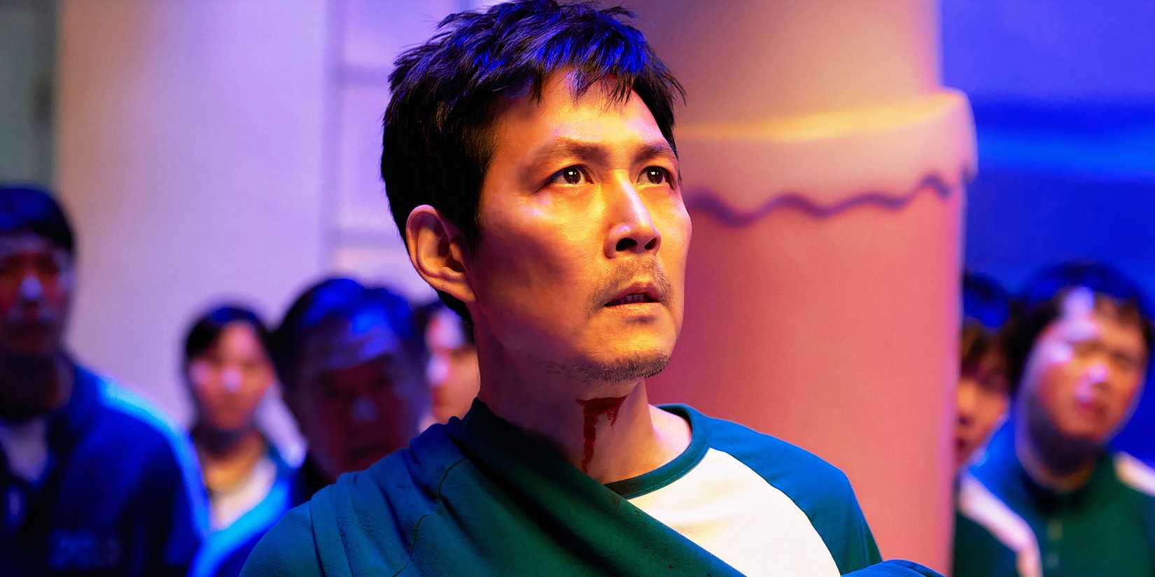 Lee Jung-jae looking worried as Gi-hun in Squid Game season 3