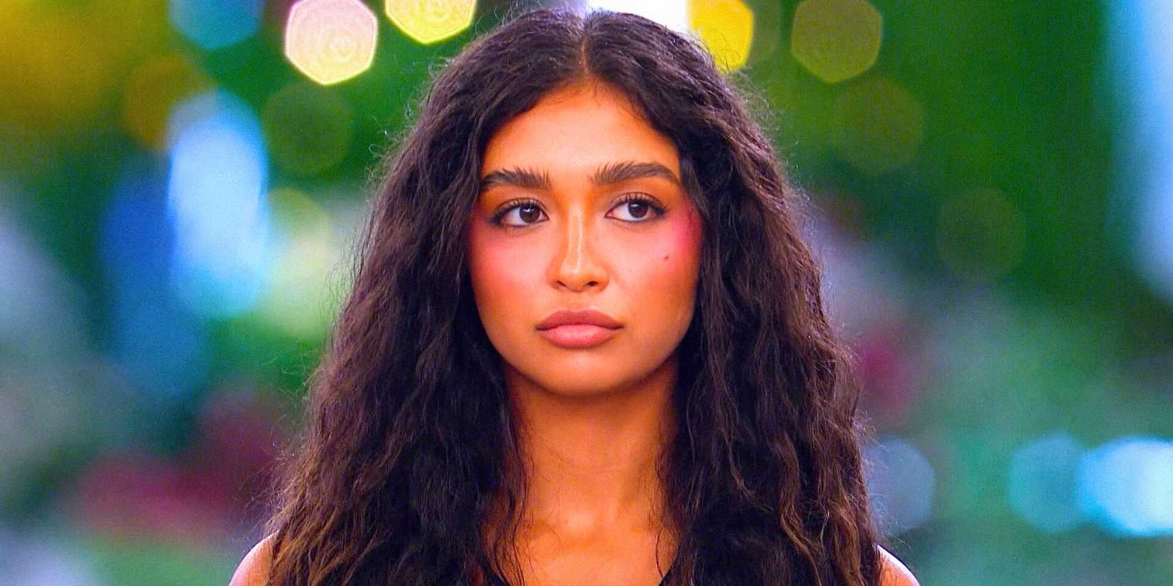 Love Island USA's Cierra Ortega with stern expression