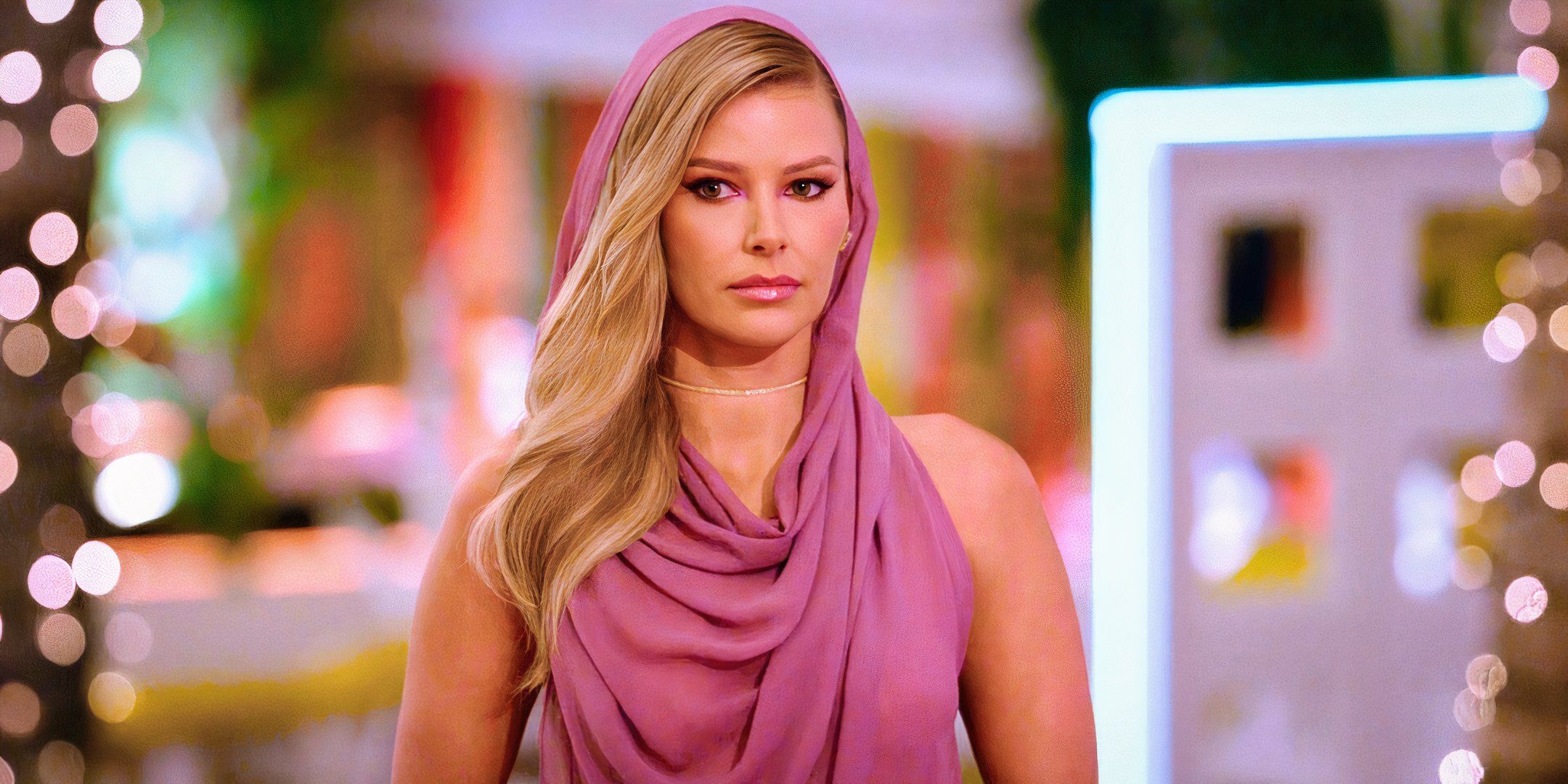 Love Island USA season 7 host Ariana Madix in pink dress