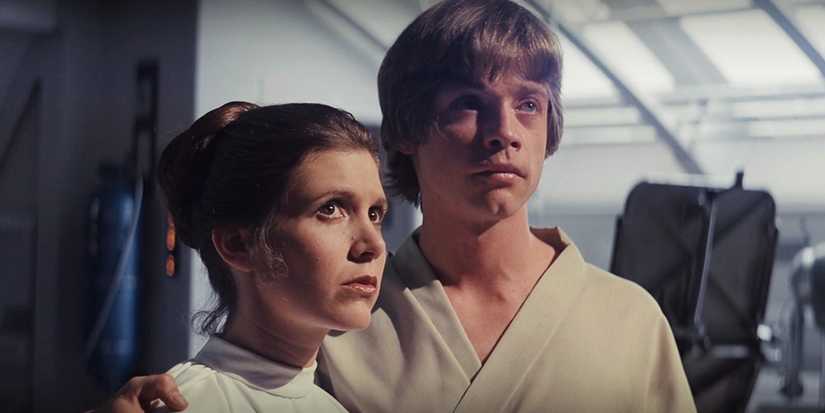 Luke e Leia in The Empire Strikes Back