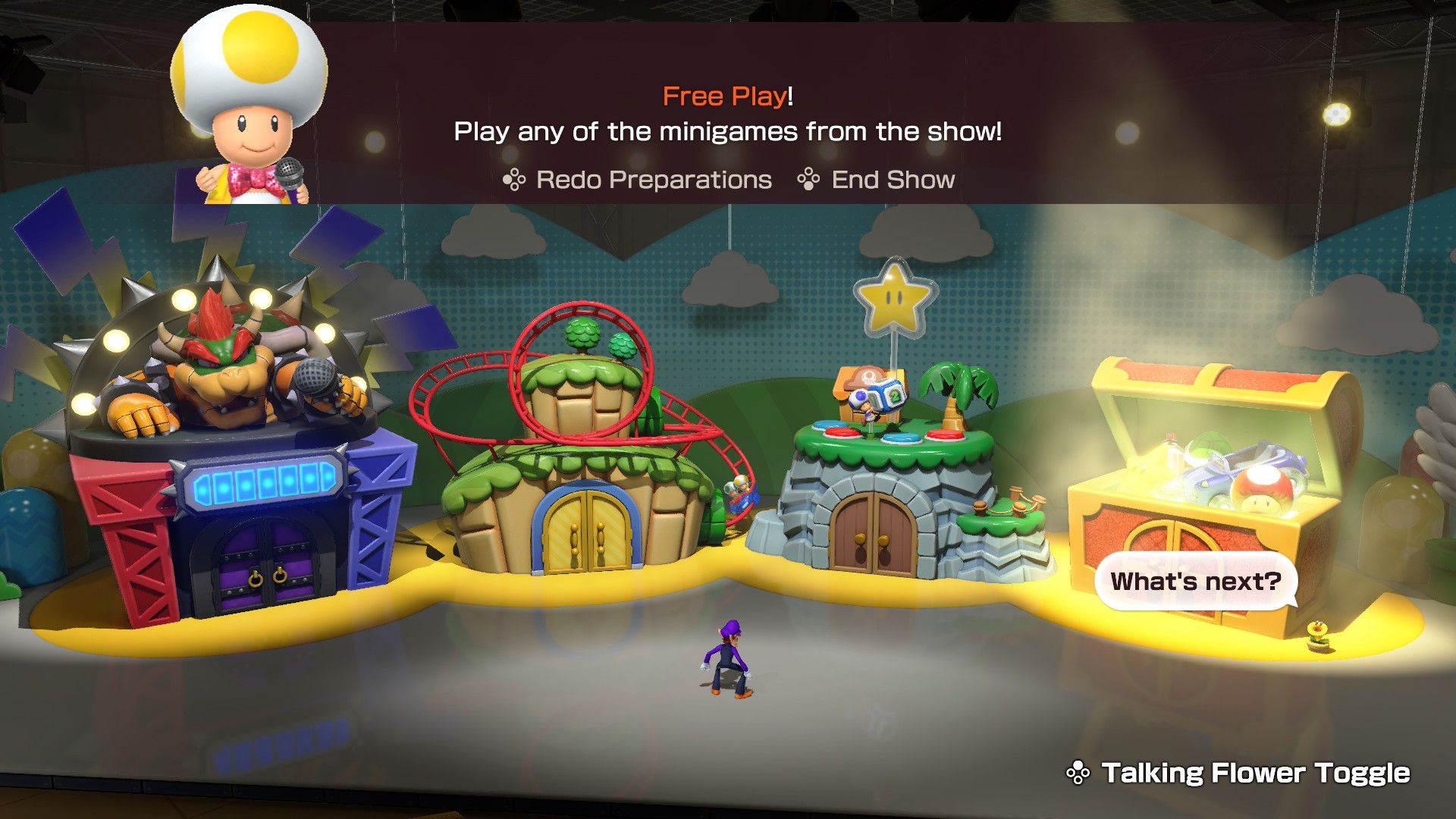 Pilihan minigame Partai Mario