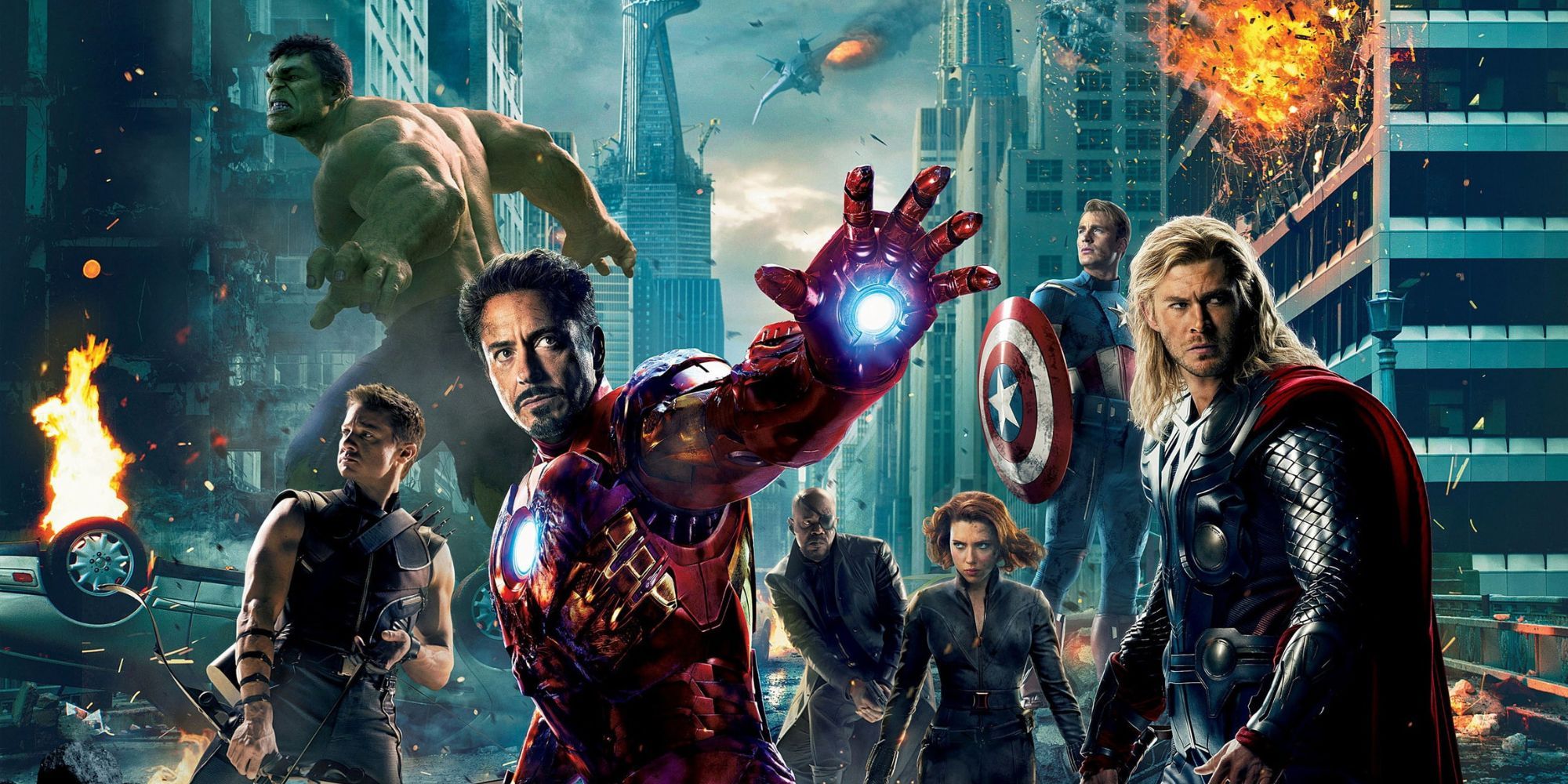 The cast of 2012's The Avengers