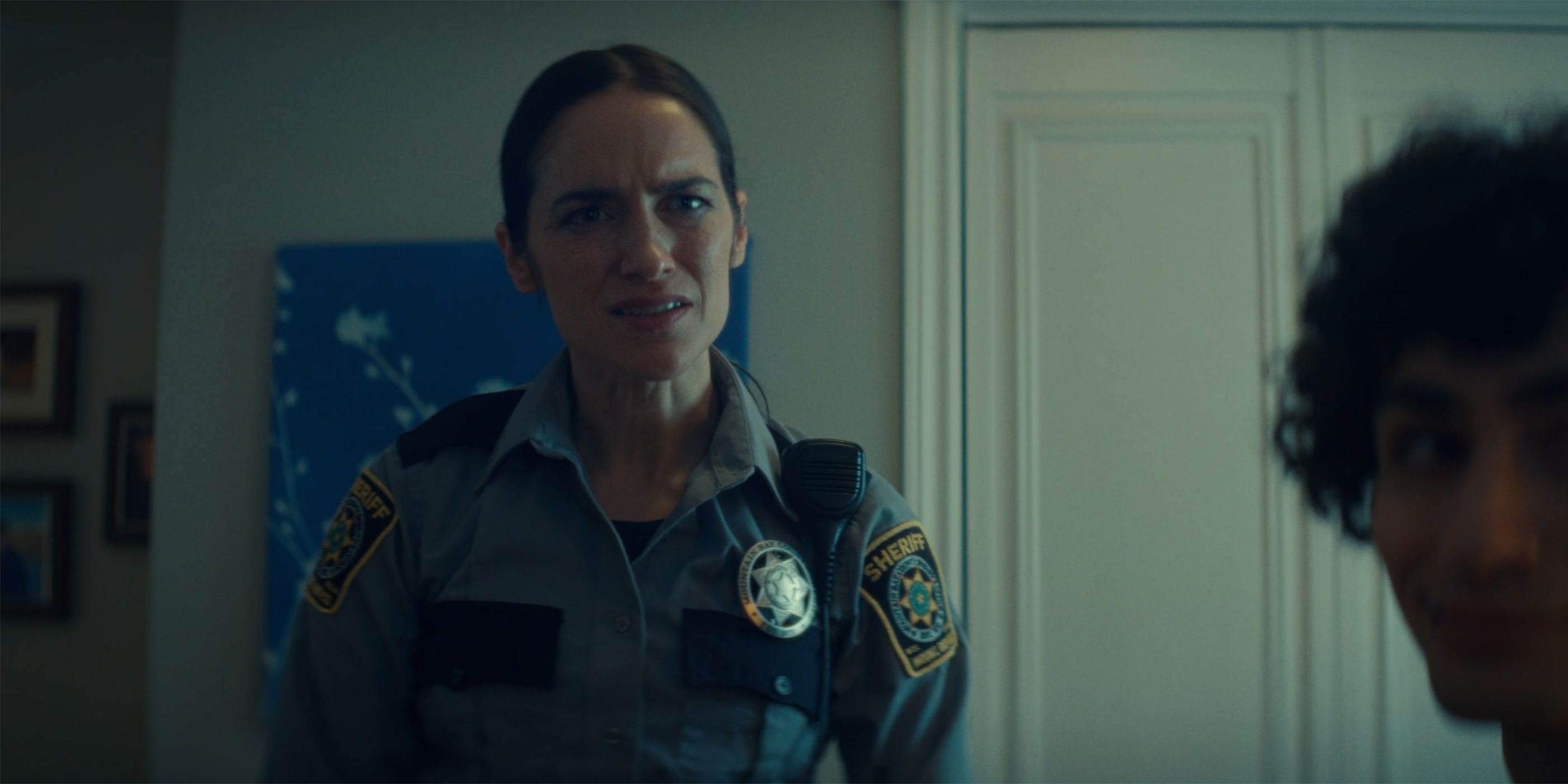 Melanie Scrofano making a face in Revival 104