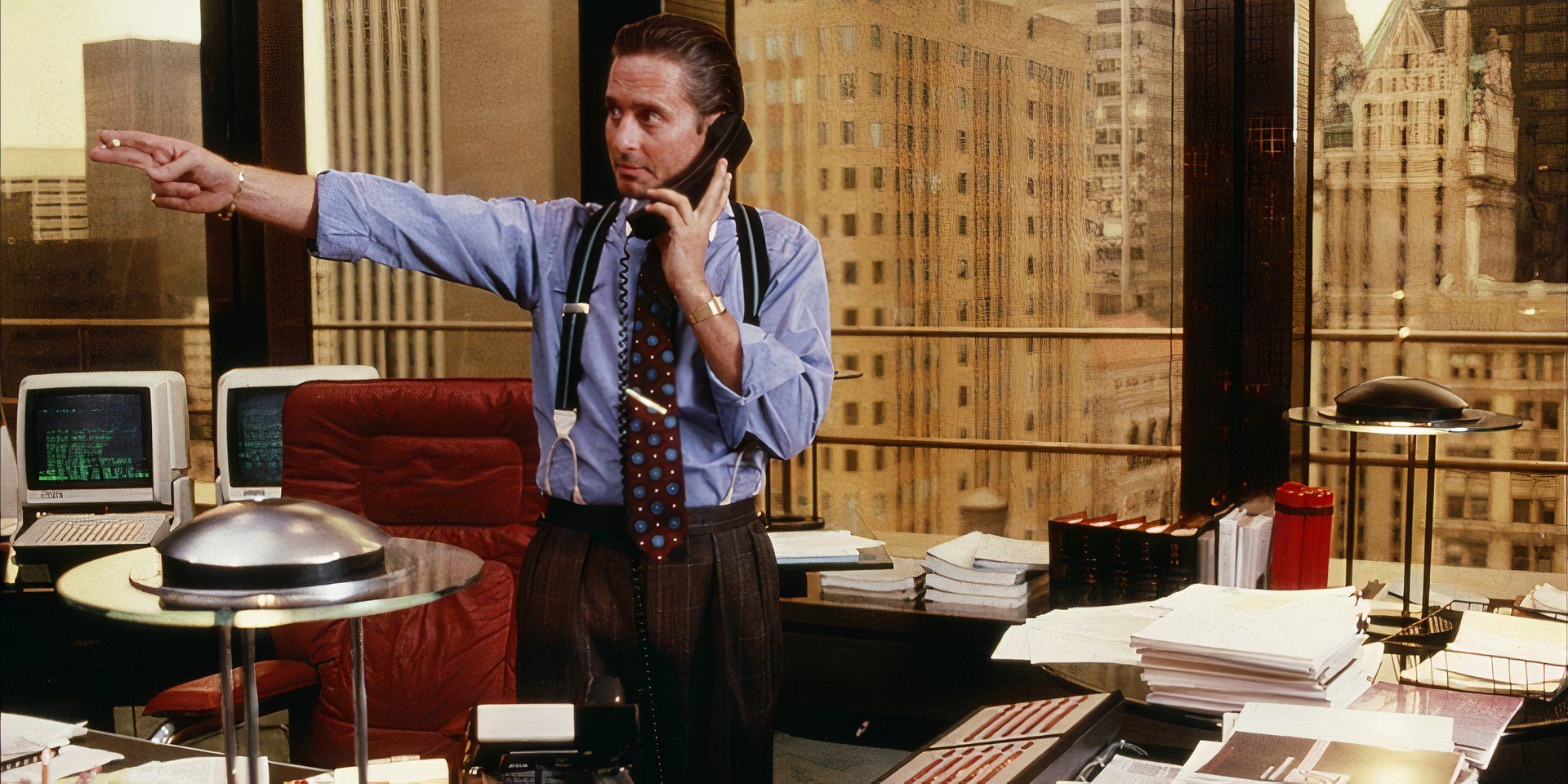Michael Douglas in Wall Street