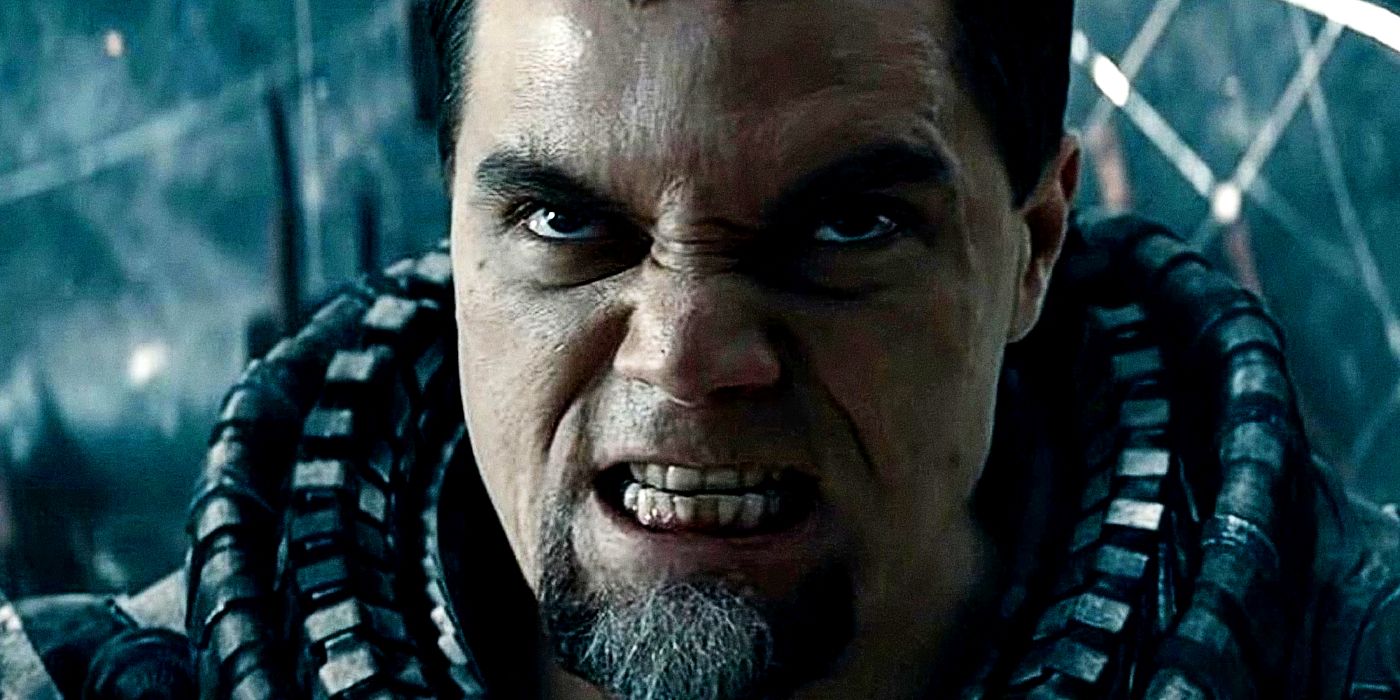 Michael Shannon's General Zod delivers a speech in Man of Steel