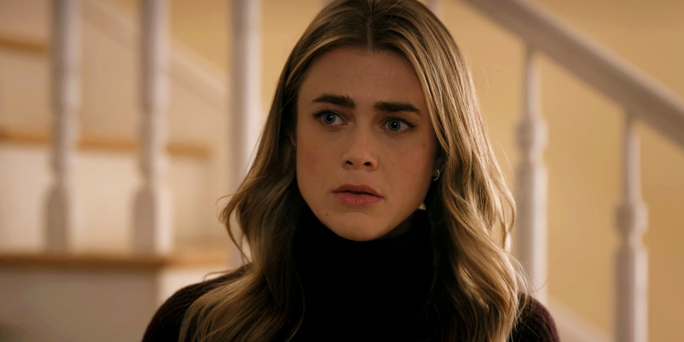Michaela looking concerned in Manifest