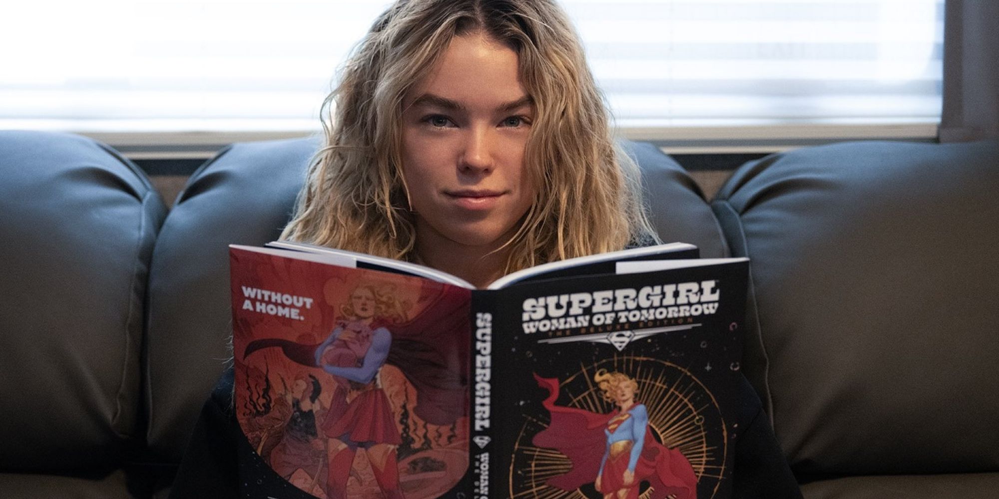 Milly Alcock Reading Supergirl