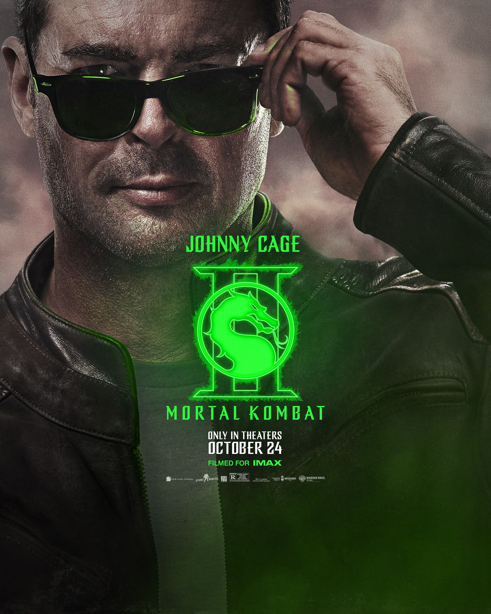 Mortal Kombat II Johnny Cage character poster