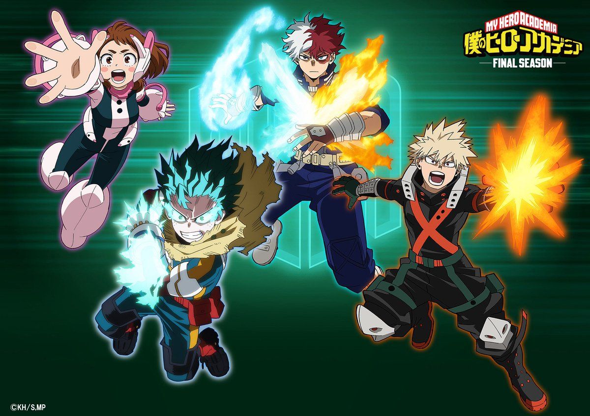 Poster promo della stagione finale di My Hero Academia