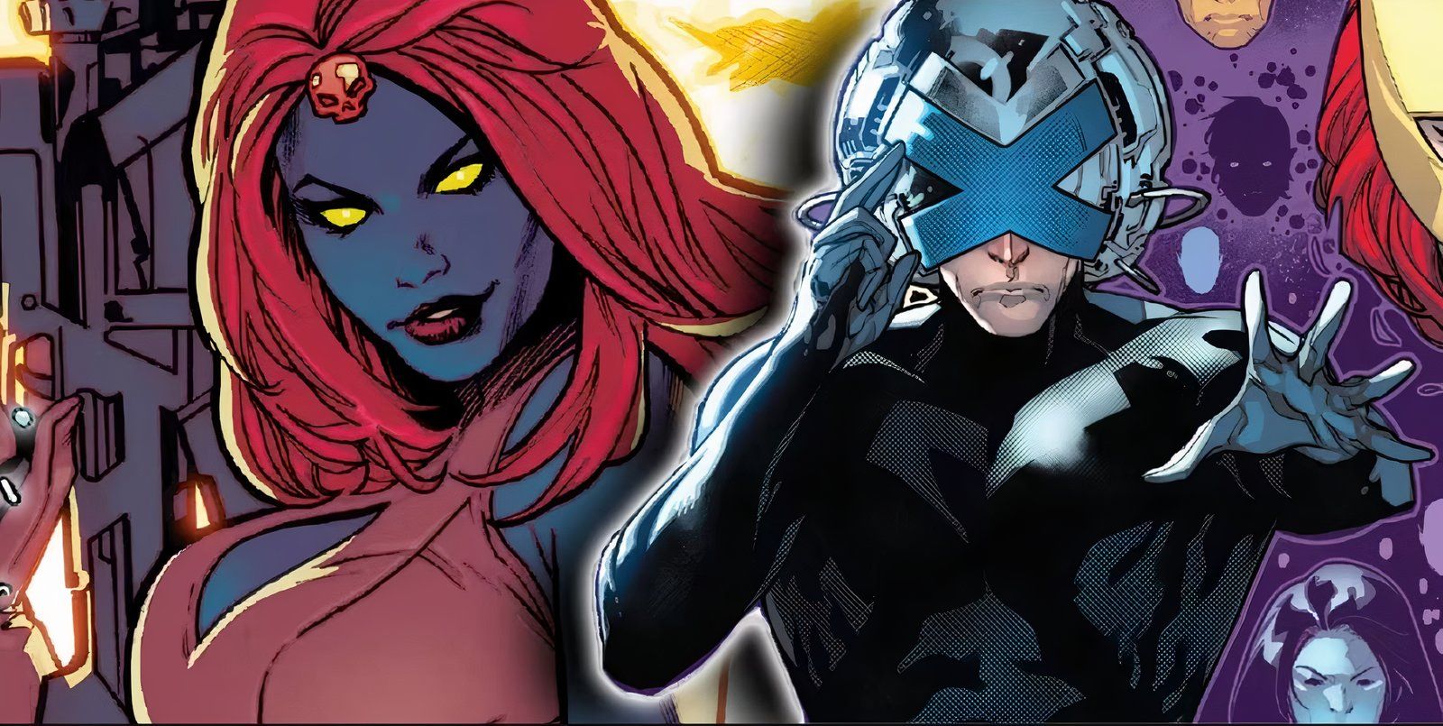 Mystique and professor x xavier