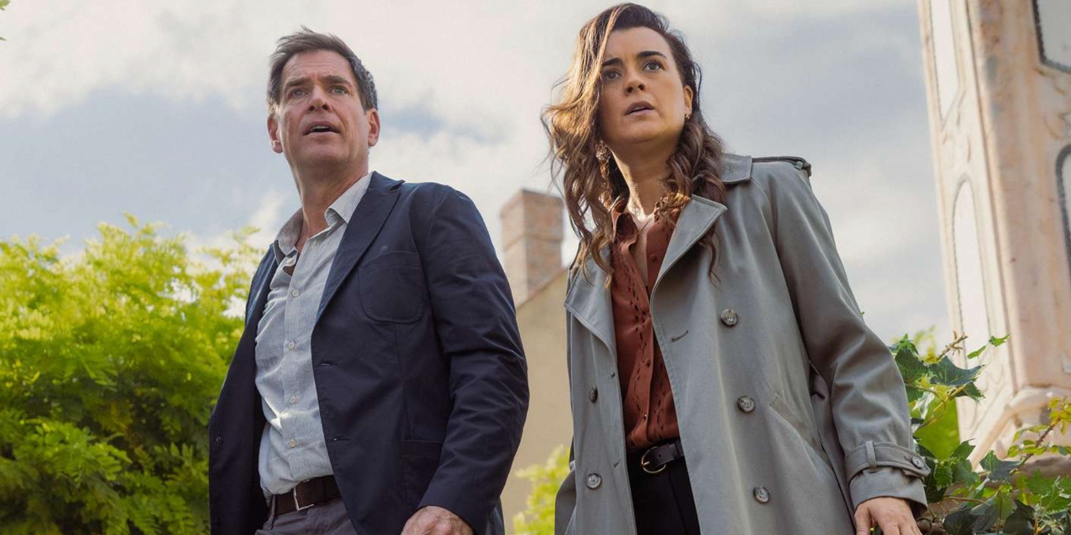 Tony (Michael Weatherly) and Ziva (Cote de Pablo) appear worried in NCIS: Tony & Ziva
