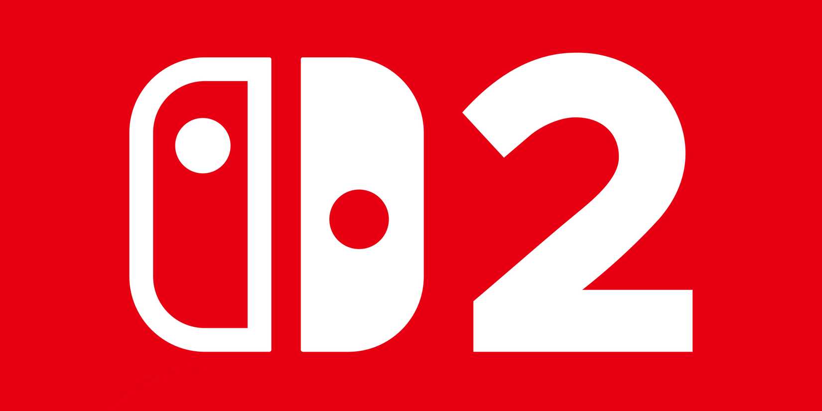 Nintendo Switch 2 logo on a red background.