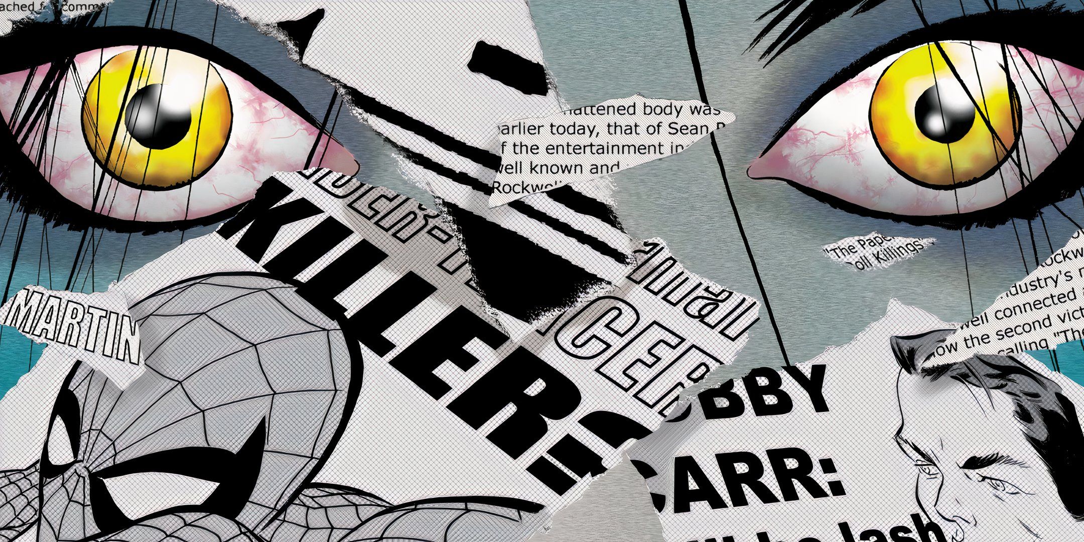 paper-doll-eyes-spider-man-marvel O vilão mais esquecido do Homem-Aranha acabou de voltar à frente da próxima redefinição maciça do MCU