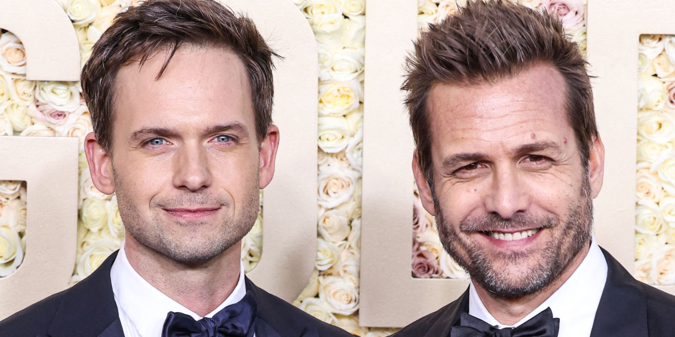 Patrick J. Adams and Gabriel Macht at the 81st Annual Golden Globe