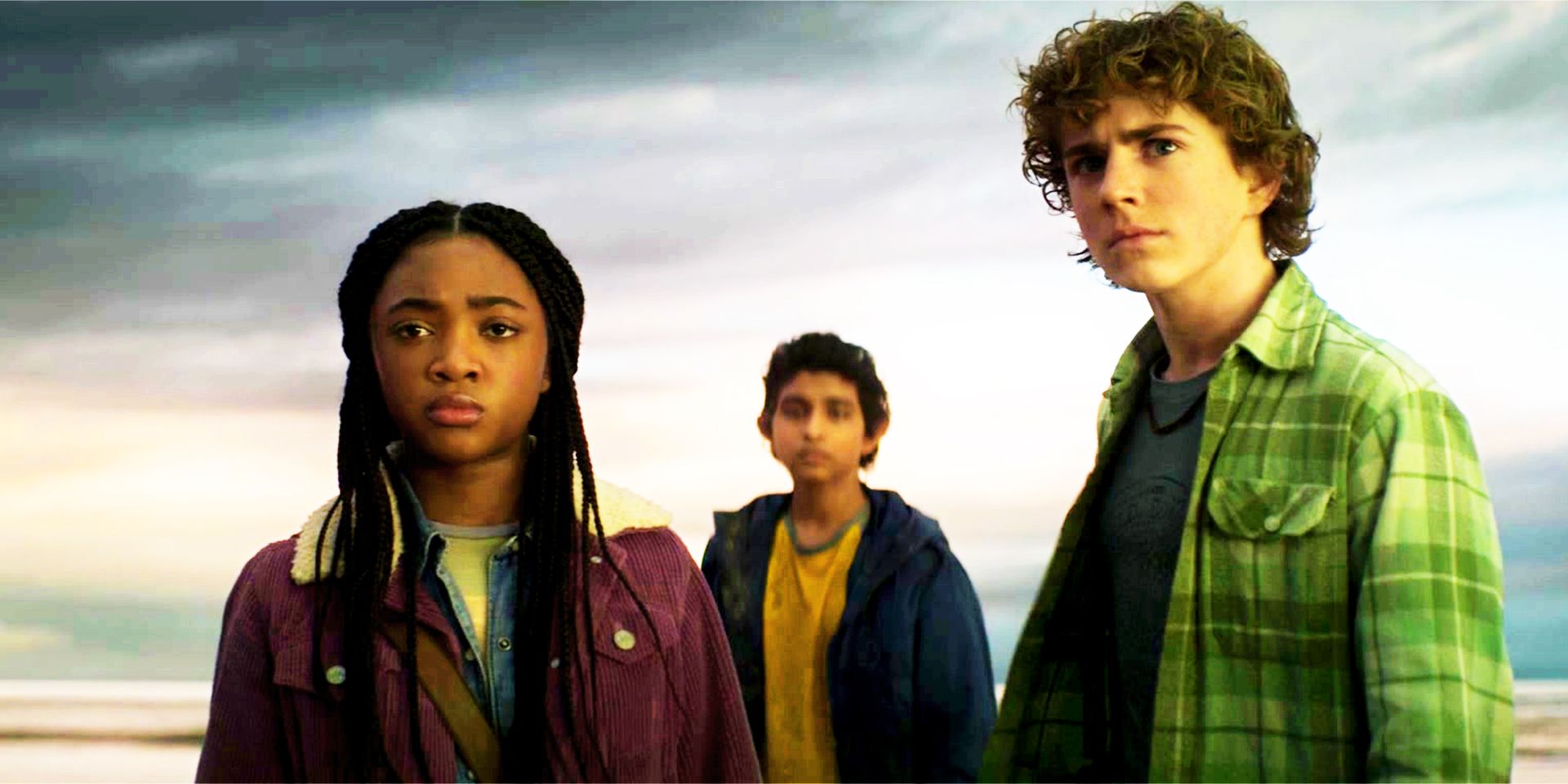 Percy, Annabeth, and Grover in the Percy Jackson season 1 finale