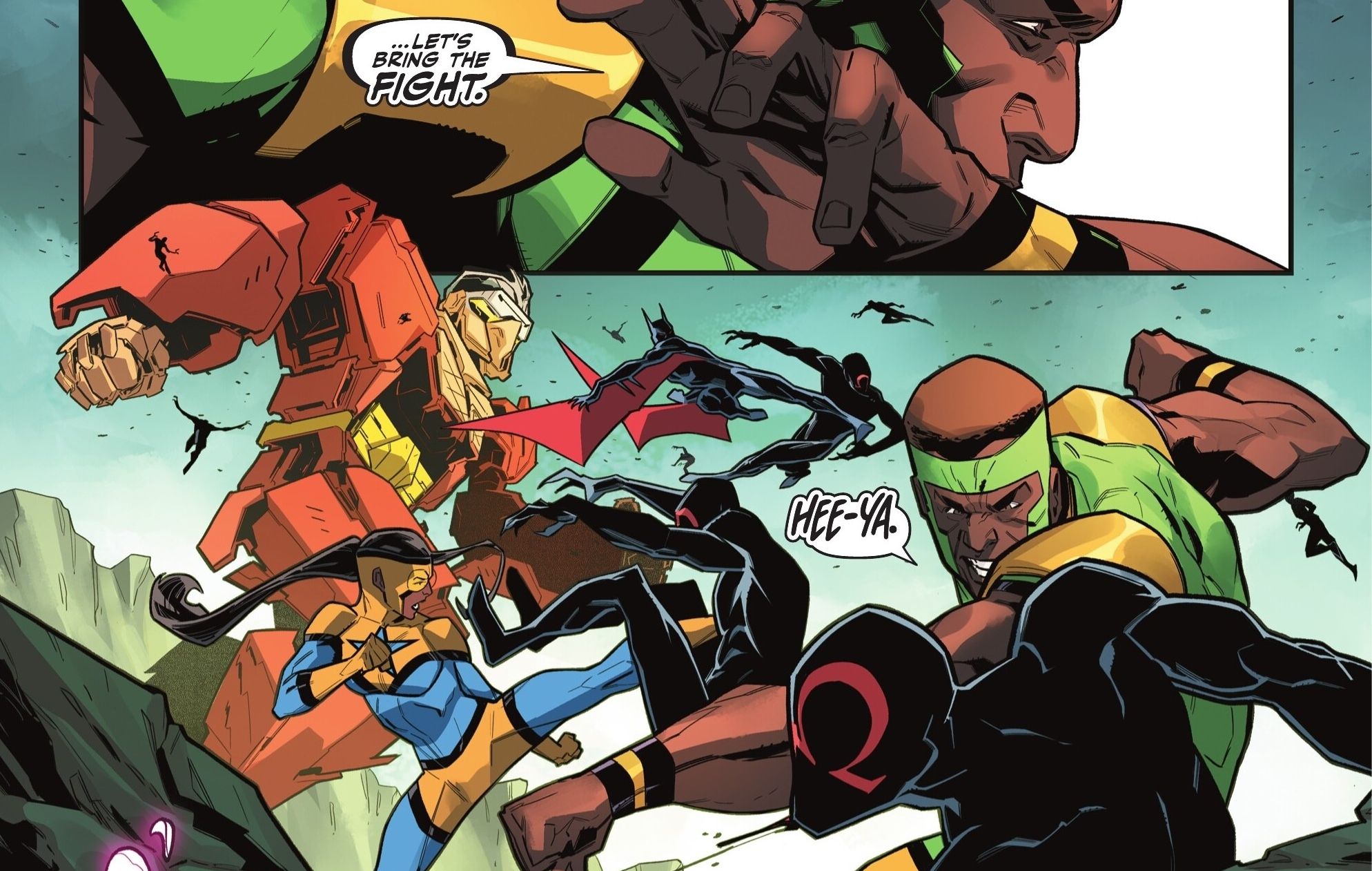 Plastic Man Mech Attacks With Justice League Unlimited