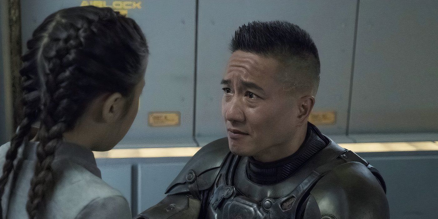 Prax looking tearful in The Expanse season 3