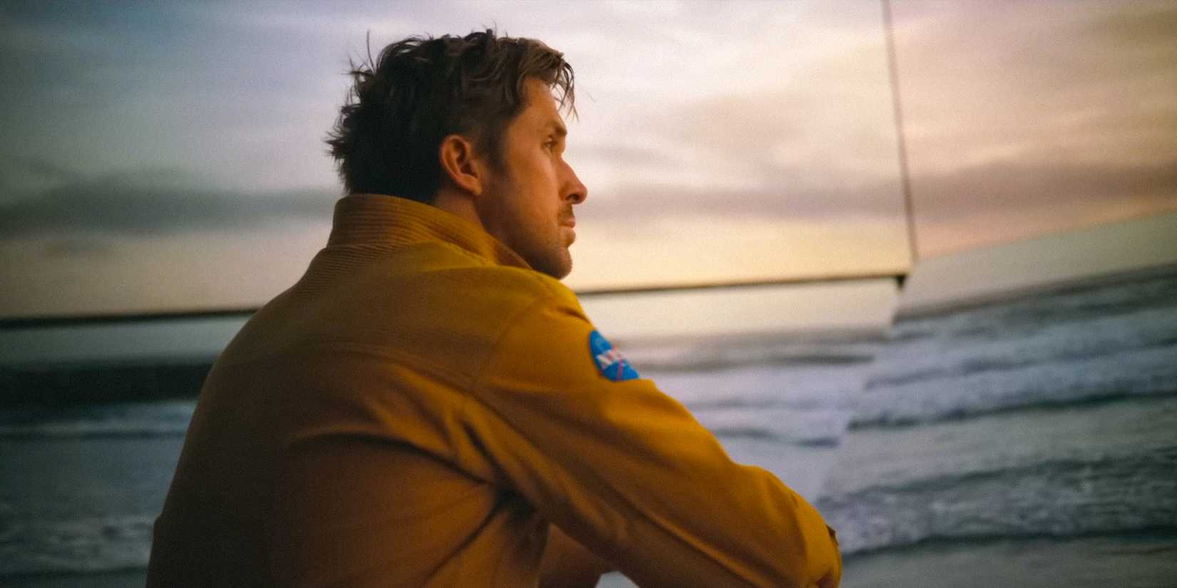 Ryland Grace (Ryan Gosling) looking contemplative in Project Hail Mary