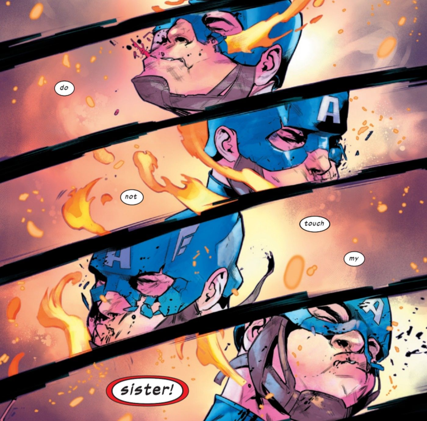 scontro tra quicksilver e captain america