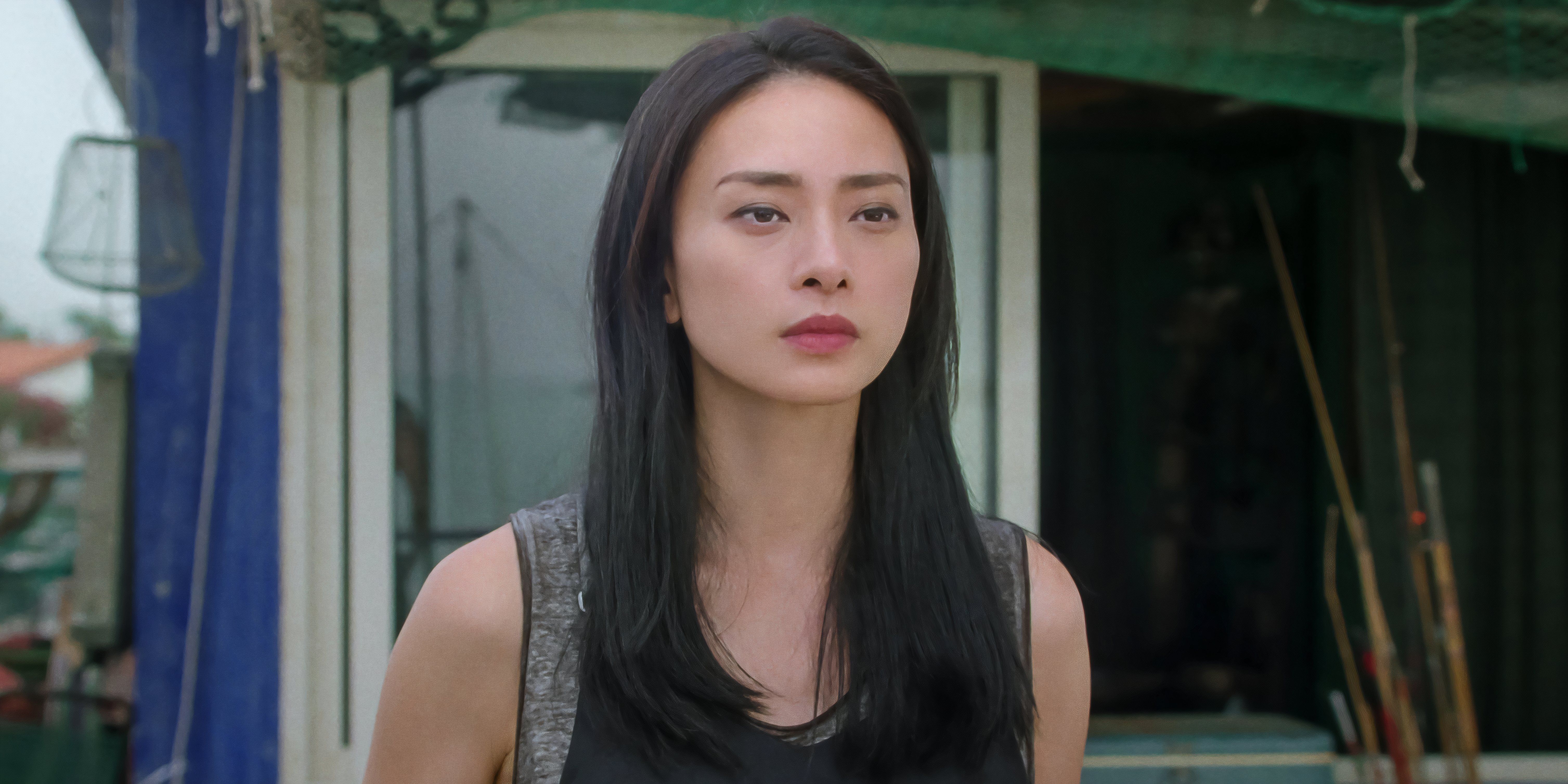 Quynh looks into the distance in The Old Guard 2