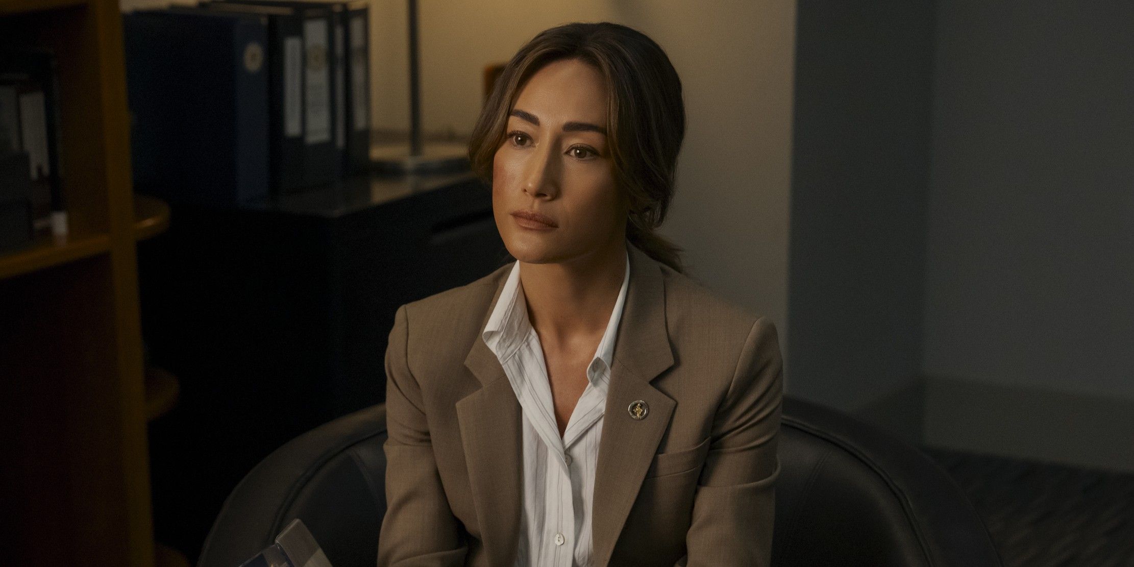 Renee Ballard looks stoic in Ballard season 1