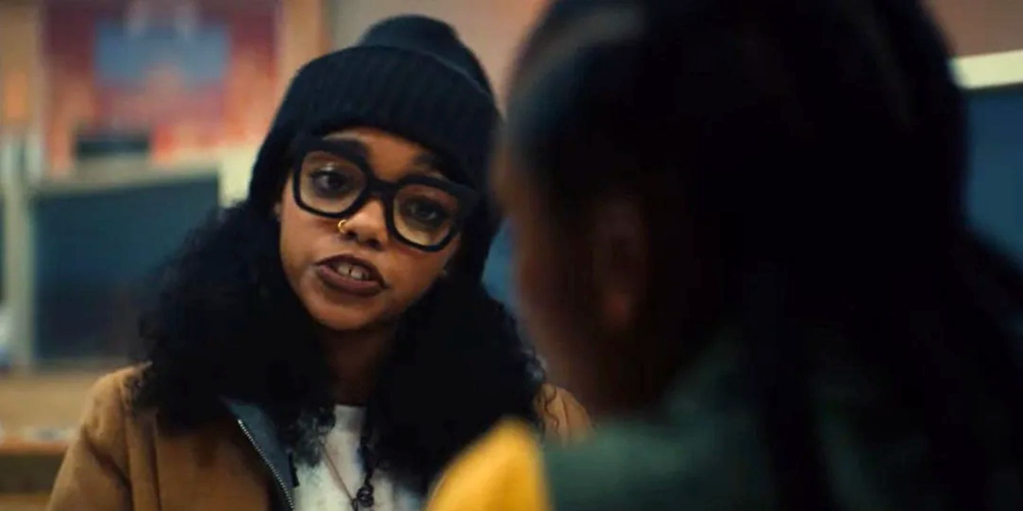 Regan Aliyah's Zelma Stanton talks to Riri in Ironheart