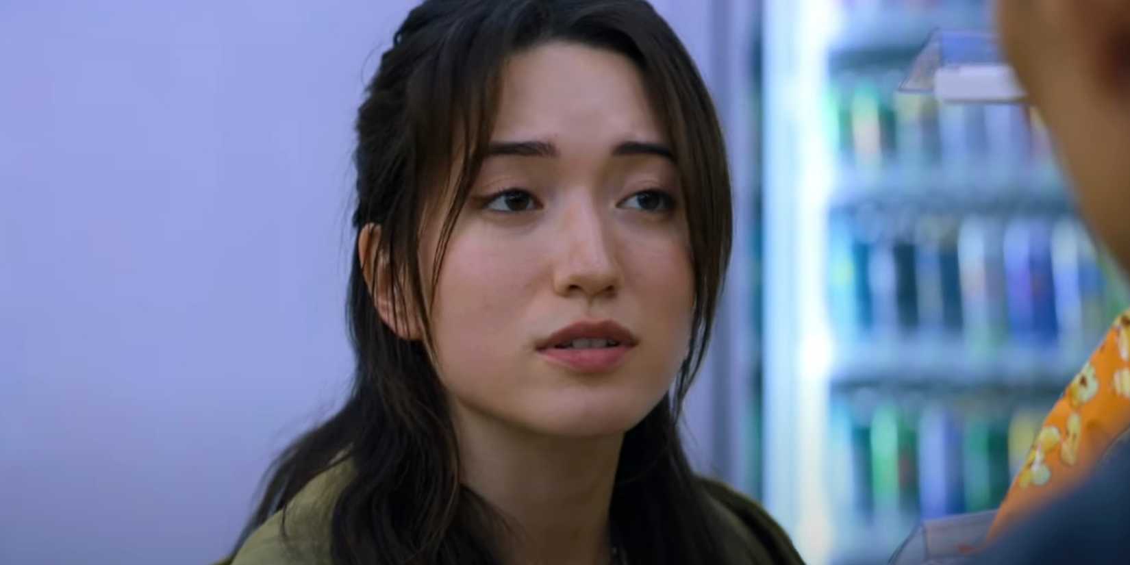 Reina Hardesty speaking to Daniel Dae Kim in Butterfly
