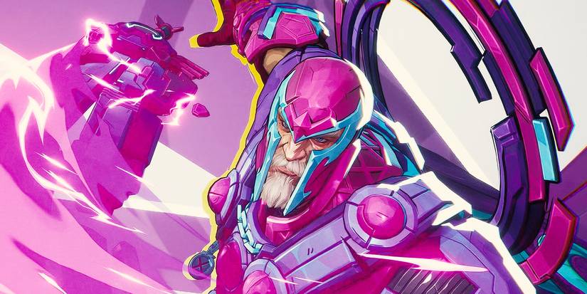 Marvel Rivals Magneto MVP animation screen with Galacta's Gift skin