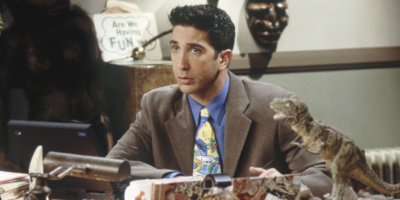 Friends' Harshest Reality Was Less Forgivable From Its 84% RT Replacement Show Ross at his desk in Friends