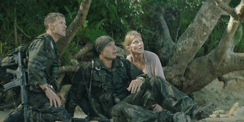 Ryan Kwanten looking up in Primitive War