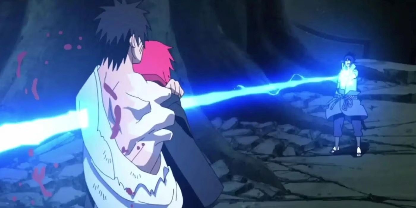 Sasuke uccide Danzo con un colpo decisivo