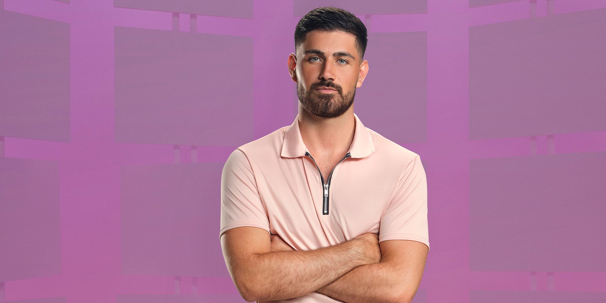 Scott van-der-Sluis from Perfect Match with his arms crossed over his chest.