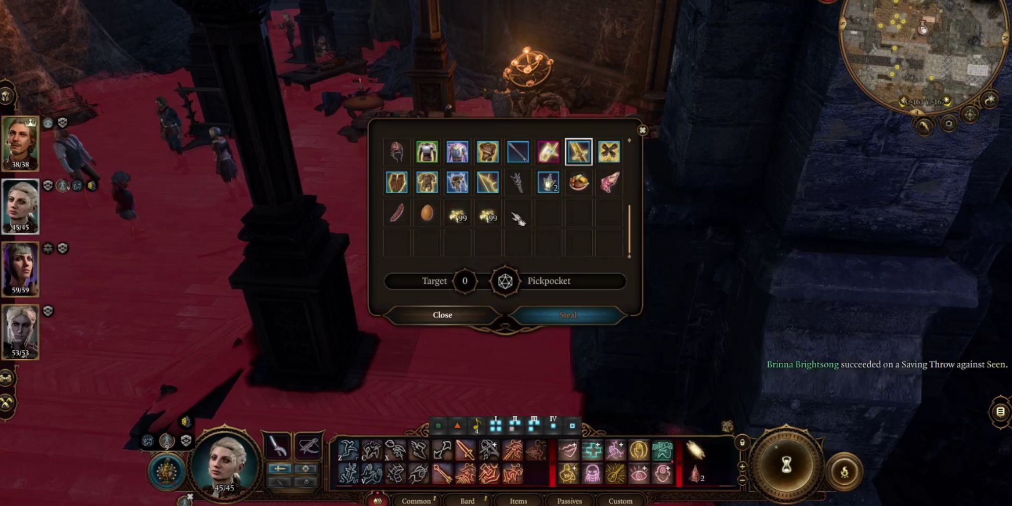 Pickpocketing from a merchant in Baldur's Gate 3