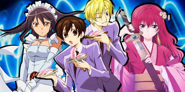 Shojo Anime Featured Image - Ouran High School Host Club Yona of the Dawn and Maid-sama!