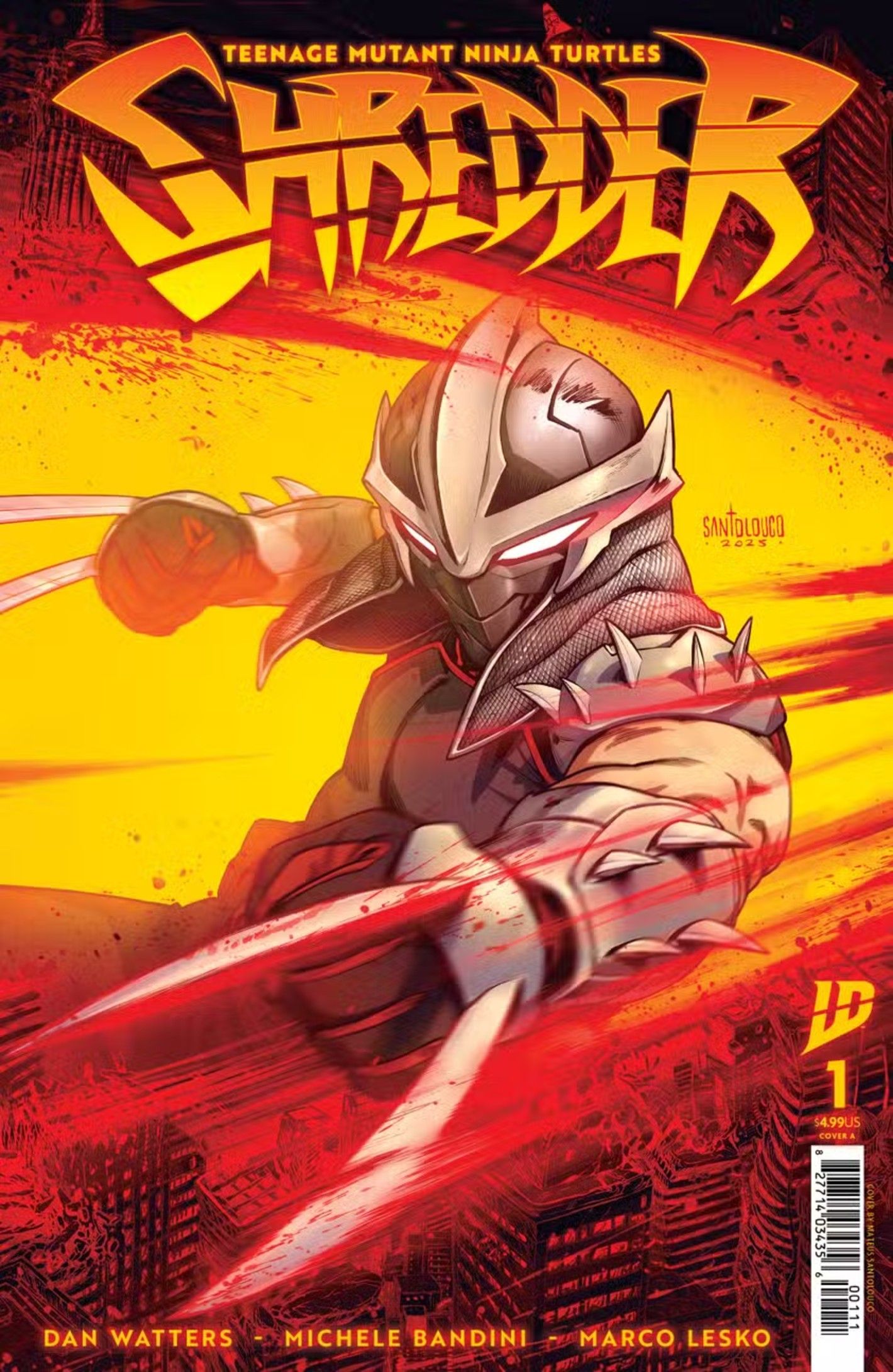 Copertina di Shredder, che taglia attraverso un avversario