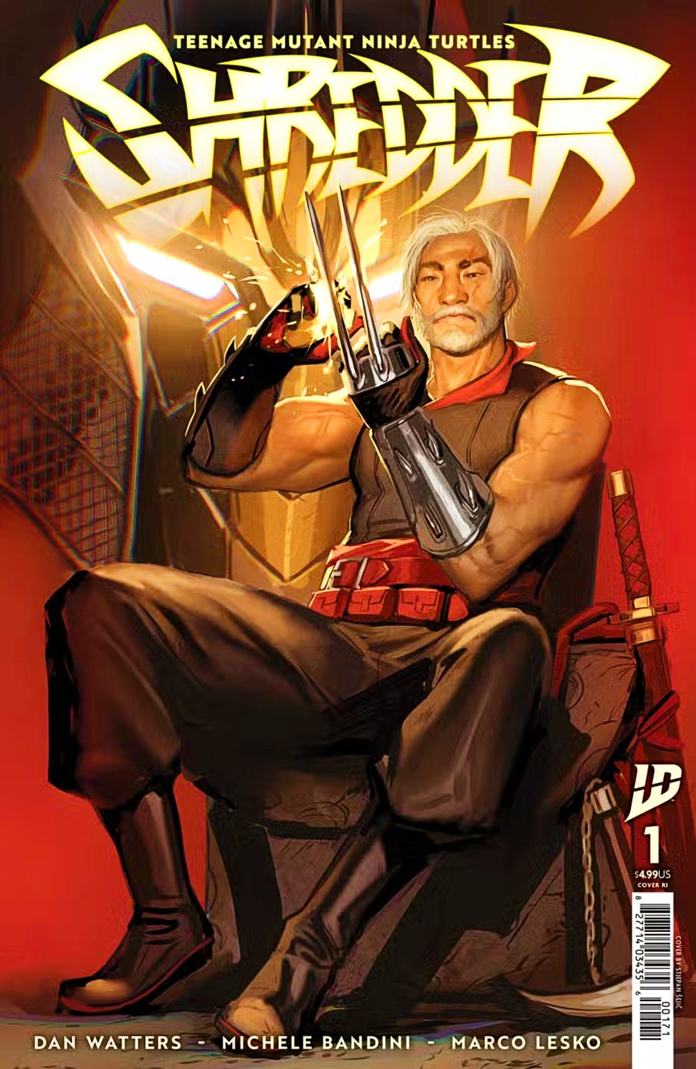 shredder-1-cover-shredder-unmasked Finalmente, o TMNT está dando ao seu maior vilão a série solo "foda" que ele merece