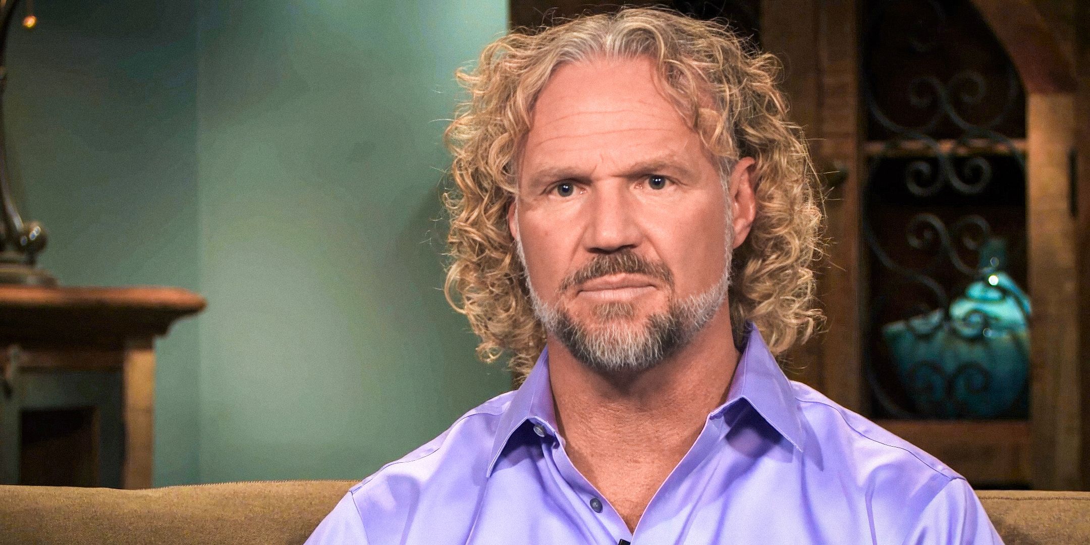 Sister Wives Kody Brown close up with a mad expression