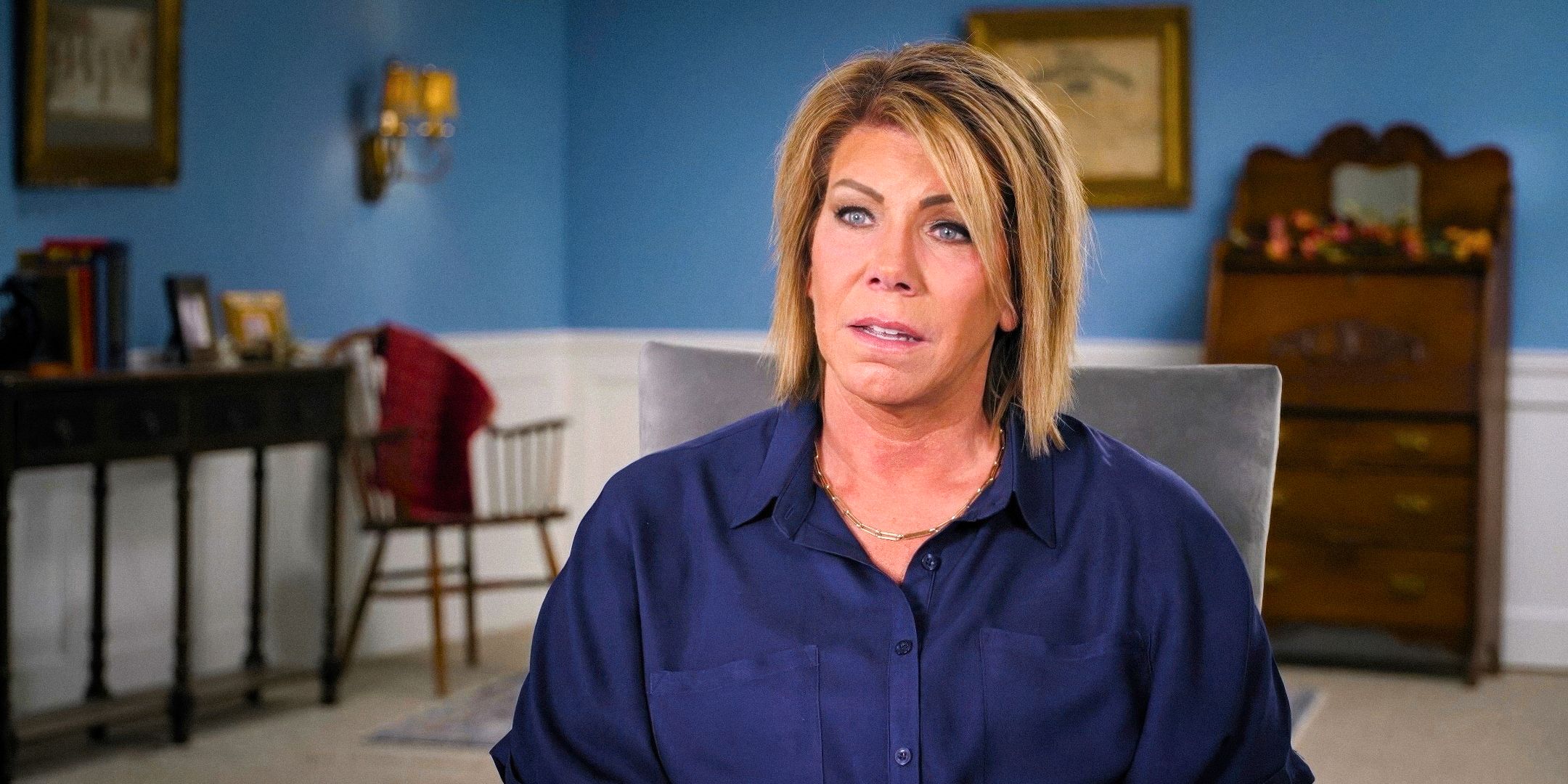 Sister Wives' Meri Brown with a serious expression