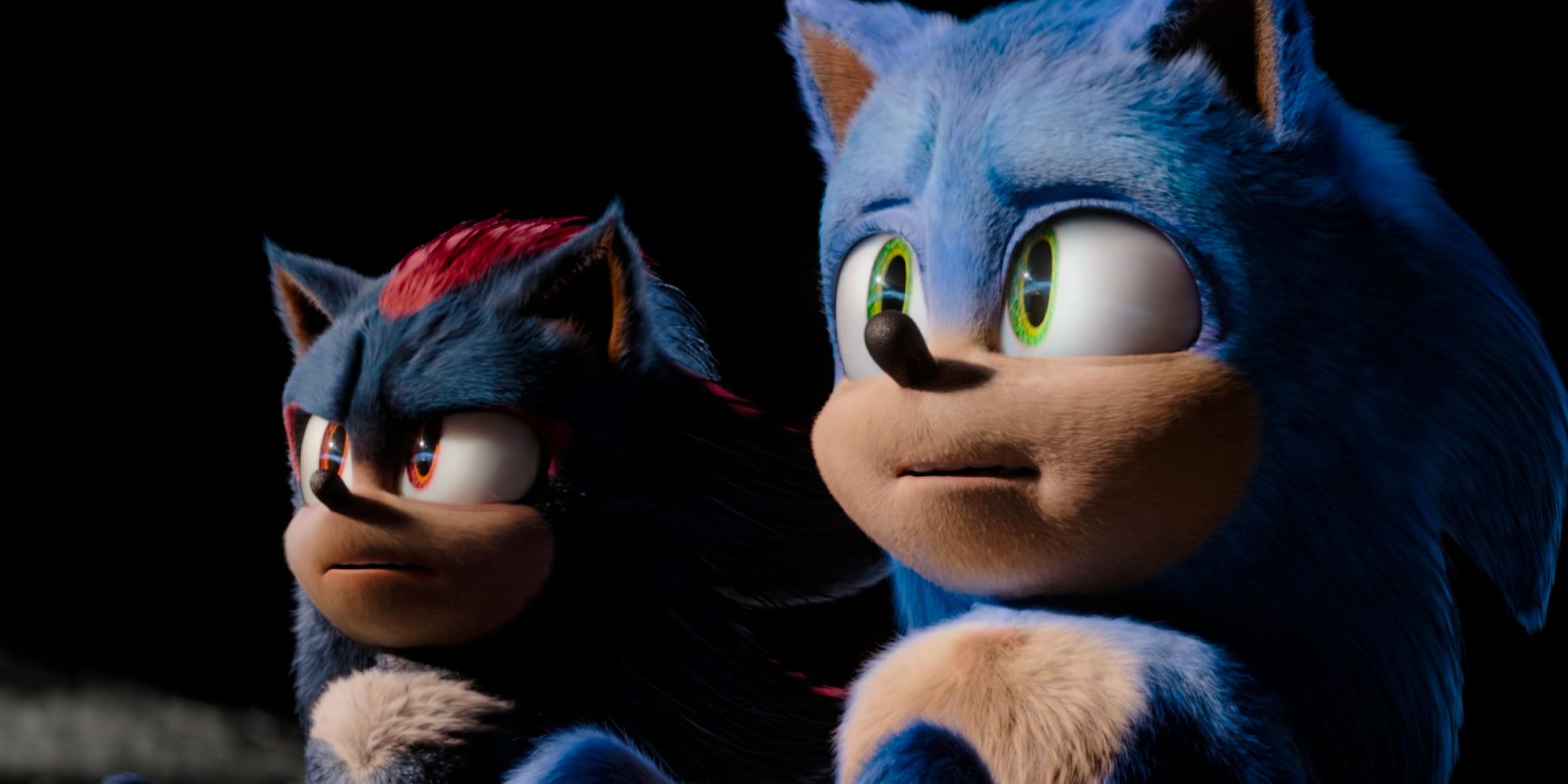 Shadow and Sonic stare at the stars in Sonic the Hedgehog 3