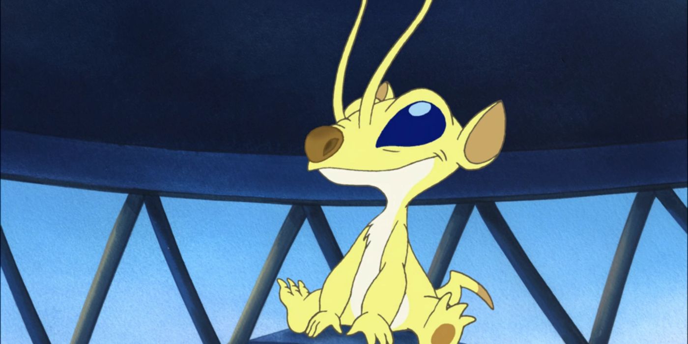 Sparky sitting and smiling in Lilo & Sтιтch