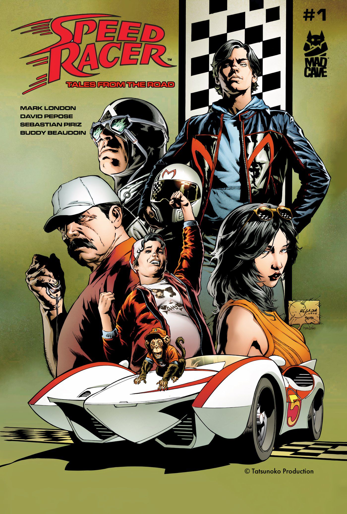 speed-racer-tales-from-the-road-1-variant-d-quesada-cover-art O Universo Speed Racer explode em uma nova série, com o Racer X liderando a carga (exclusiva)
