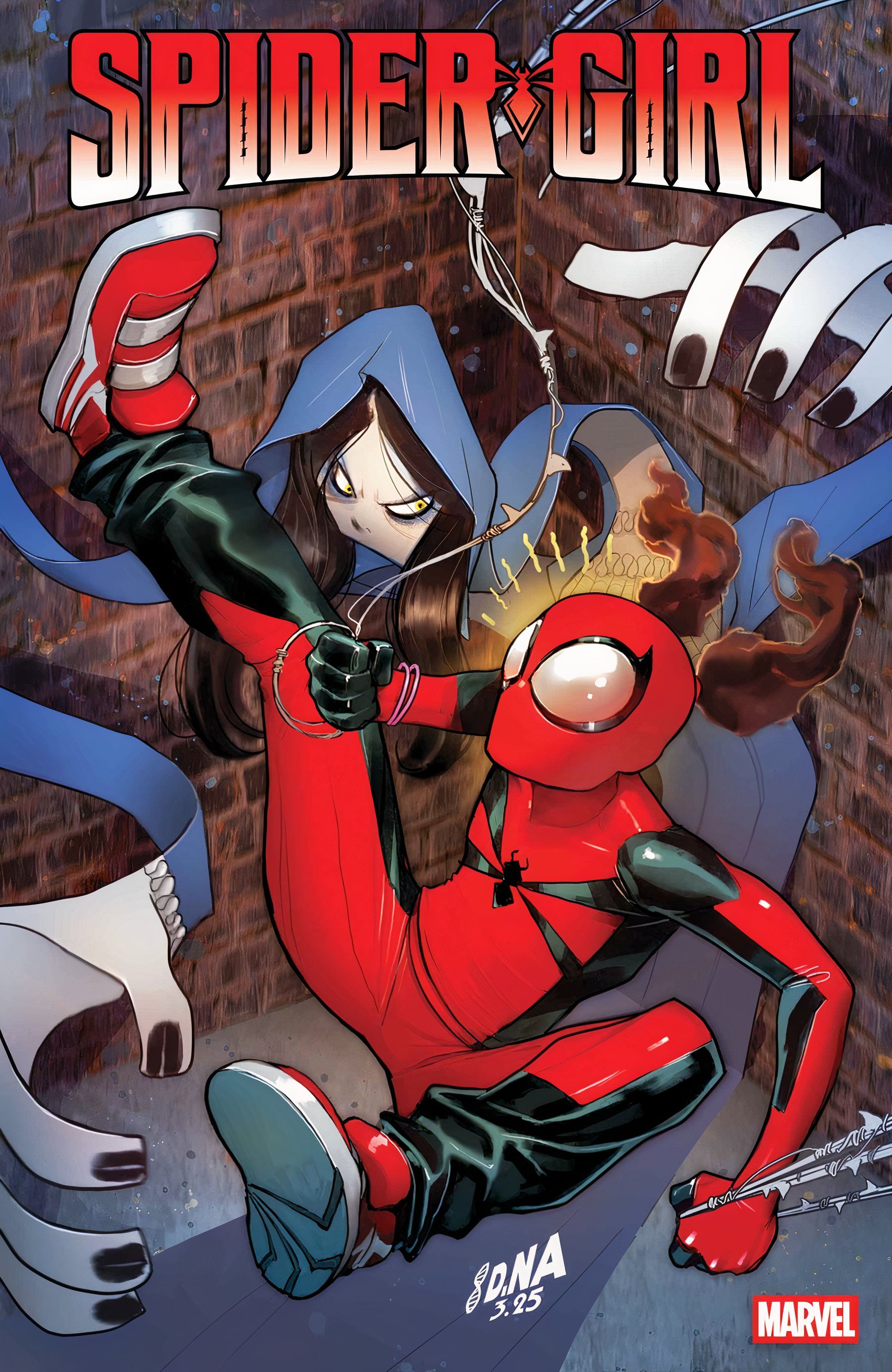 Copertina Spider-Girl contro Paper Doll