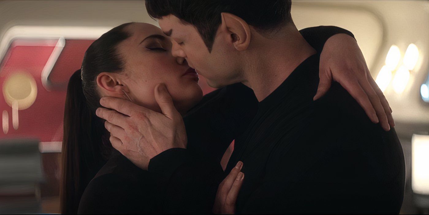 Spock La'an kiss