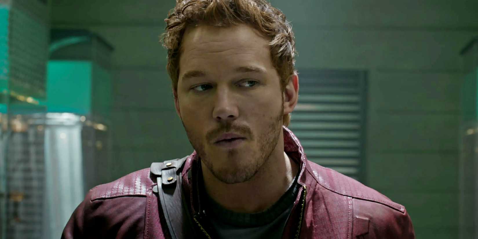 Star-Lord looking off to one side in Guardians Of The Galaxy