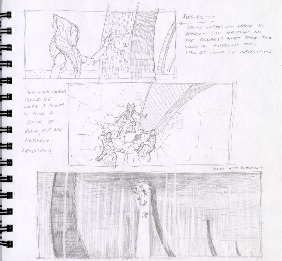 Star Wars Rebels concept art featuring Ahsoka Tano on Malachor