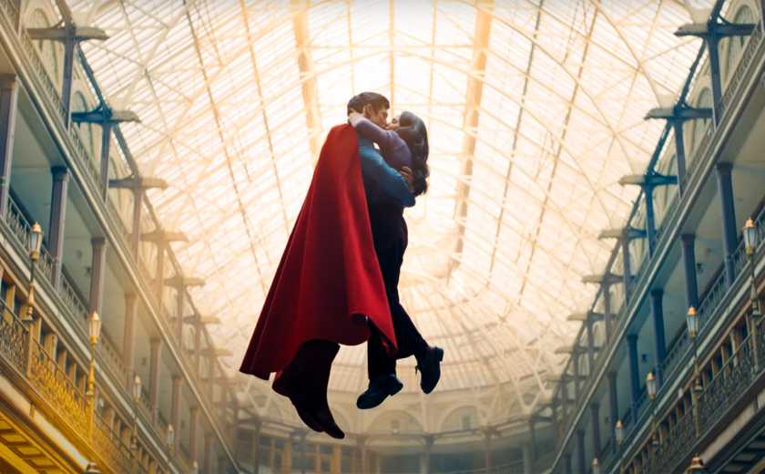 Superman and Lois Kissing in James Gunn's Superman