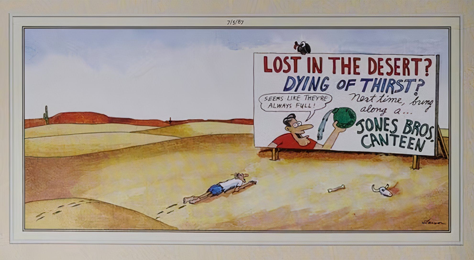 The Far Side Cateen Advertisement