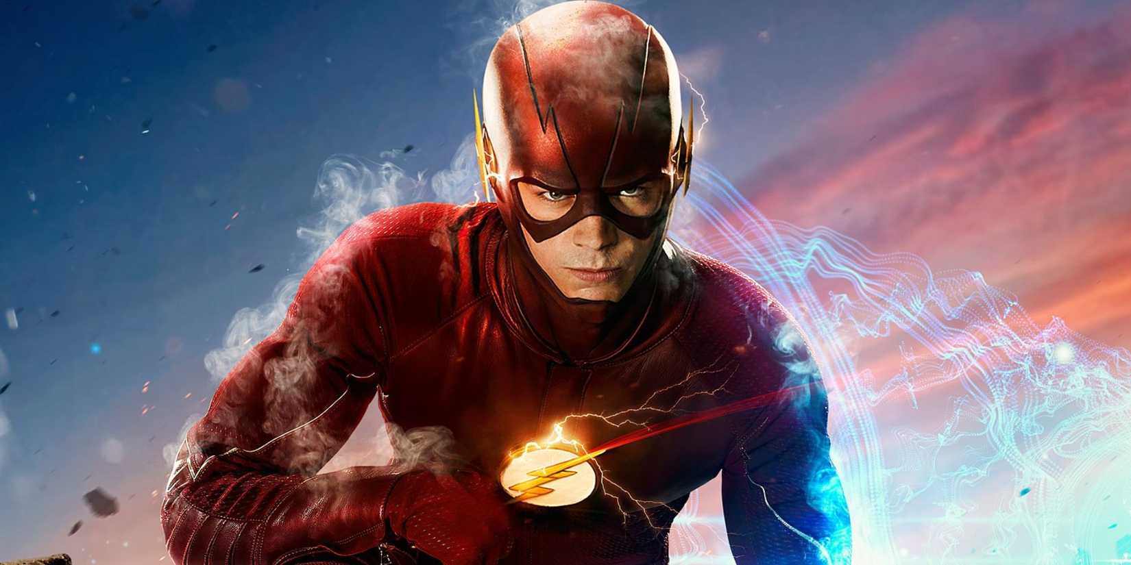 Grant Gustin suited up as The Flash in The CW TV show