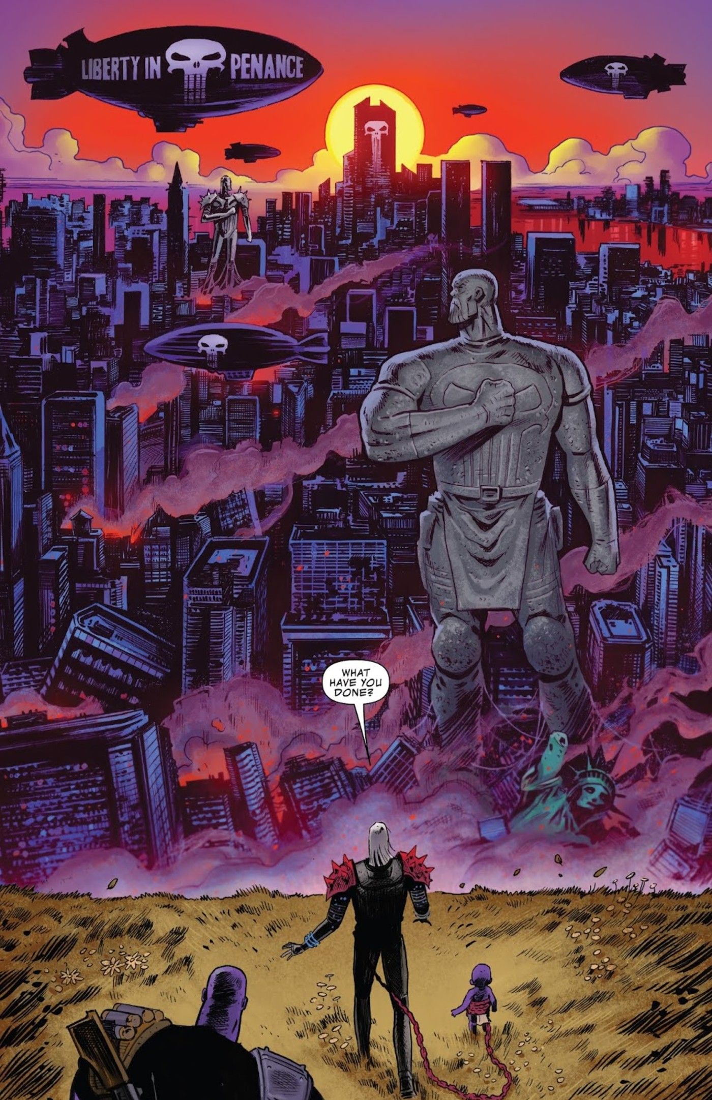 the future created when punisher raises thanos