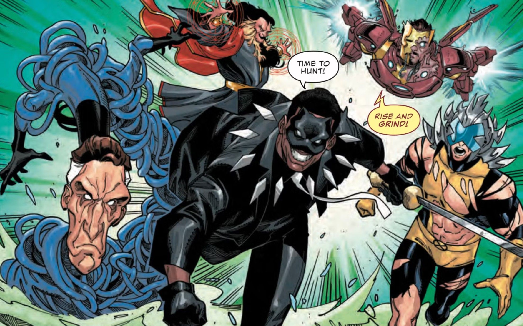 Carica dei Killuminati con Reed Richards malvagio